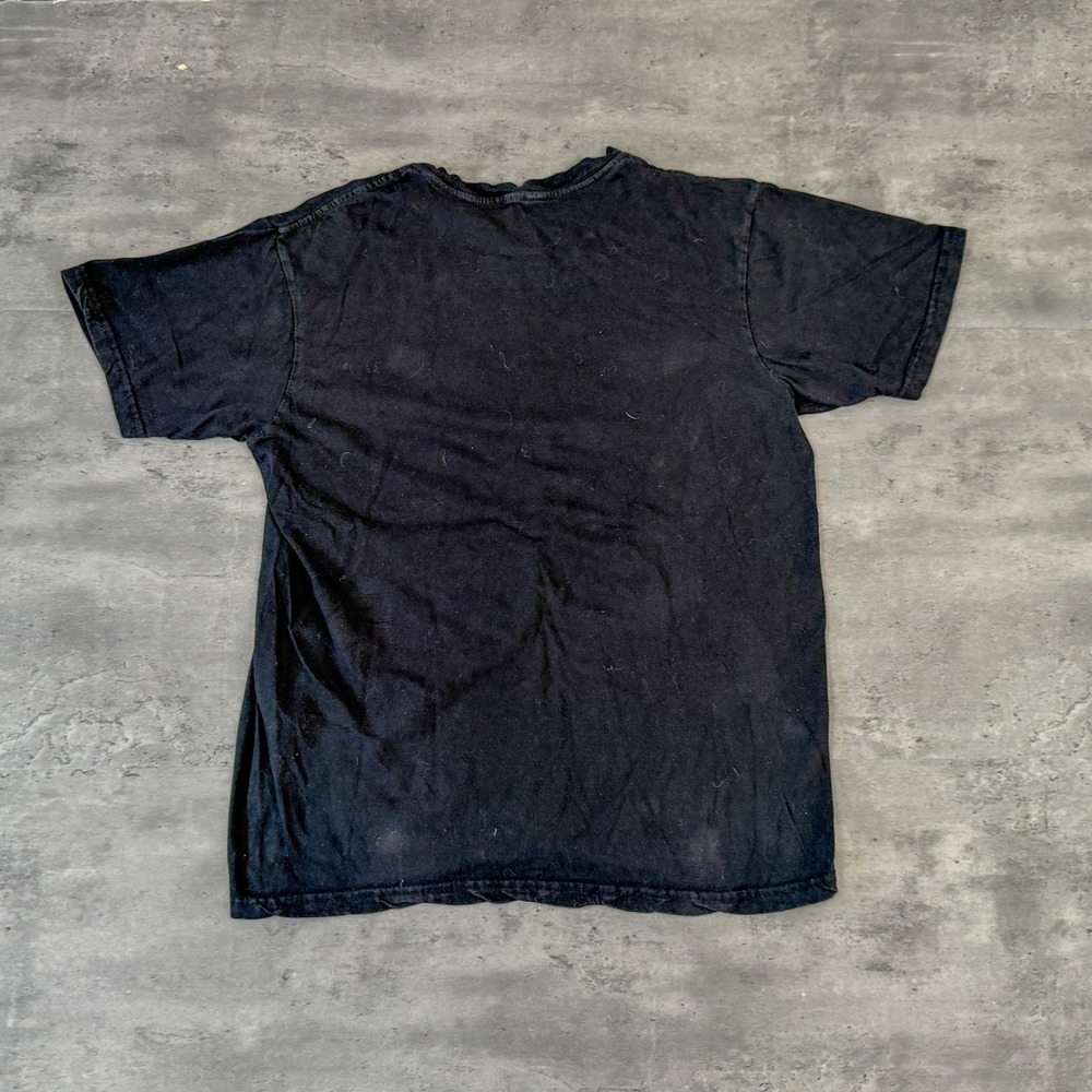 Vintage VTG Y2K 2000s 00s Zero Lightning Graphic Black T-Shirt Tee - Picture 5 of 5